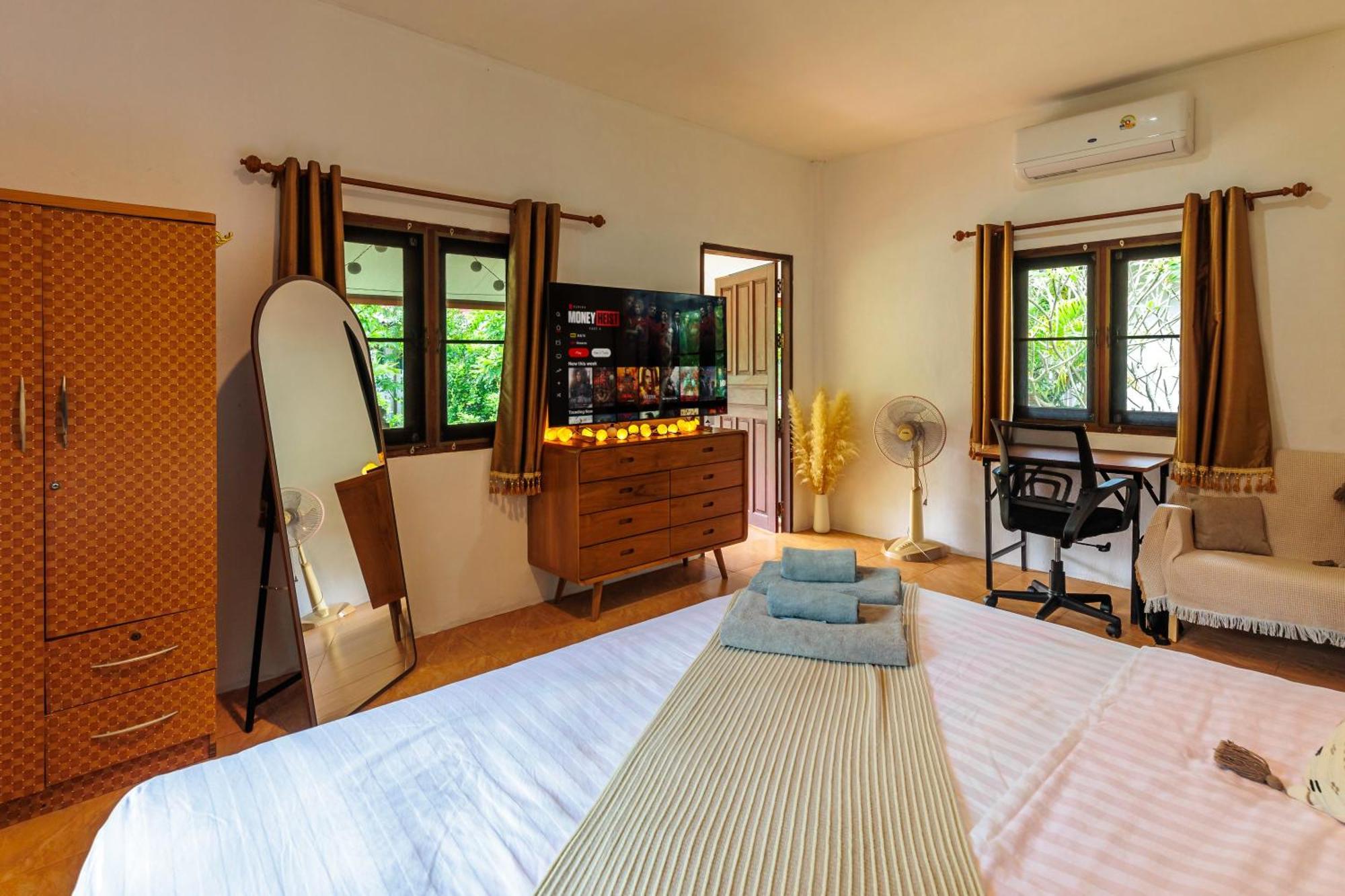 Charming House - 2mn Zen - Center - 4k Tv - Ac छुट्टी का घर Srithanu